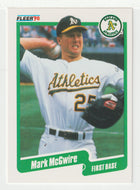 Mark McGwire - Oakland Athletics (MLB Baseball Card) 1990 Fleer # 15 Mint