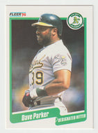 Dave Parker - Oakland Athletics (MLB Baseball Card) 1990 Fleer # 18 Mint