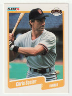 Chris Speier - San Francisco Giants (MLB Baseball Card) 1990 Fleer # 72 Mint