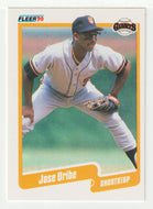 Jose Uribe - San Francisco Giants (MLB Baseball Card) 1990 Fleer # 74 Mint