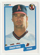 Chuck Finley - California Angels (MLB Baseball Card) 1990 Fleer # 132 Mint
