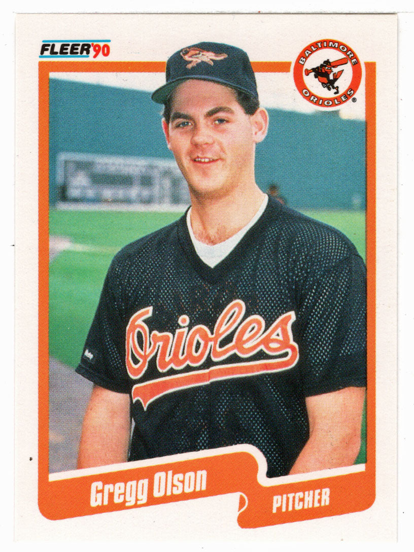 Gregg Olson - Baltimore Orioles (MLB Baseball Card) 1990 Fleer # 184 Mint