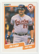 Jim Traber - Baltimore Orioles (MLB Baseball Card) 1990 Fleer # 193 Mint