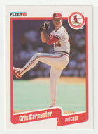 Cris Carpenter - St. Louis Cardinals (MLB Baseball Card) 1990 Fleer # 243 Mint