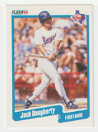 Jack Daugherty RC - Texas Rangers (MLB Baseball Card) 1990 Fleer # 294 Mint