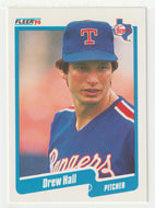 Drew Hall - Texas Rangers (MLB Baseball Card) 1990 Fleer # 299 Mint