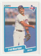 Fred Manrique - Texas Rangers (MLB Baseball Card) 1990 Fleer # 306 Mint