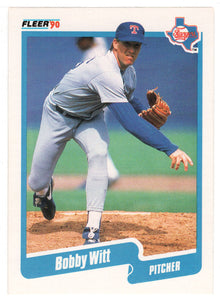 Bobby Witt - Texas Rangers (MLB Baseball Card) 1990 Fleer # 315 Mint