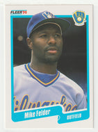 Mike Felder - Milwaukee Brewers (MLB Baseball Card) 1990 Fleer # 321 Mint