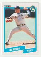 Teddy Higuera - Milwaukee Brewers (MLB Baseball Card) 1990 Fleer # 326 Mint