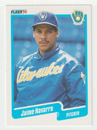 Jaime Navarro - Milwaukee Brewers (MLB Baseball Card) 1990 Fleer # 331 Mint