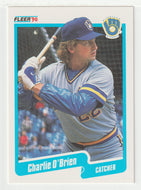 Charlie O'Brien - Milwaukee Brewers (MLB Baseball Card) 1990 Fleer # 332 Mint