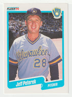 Jeff Peterek RC - Milwaukee Brewers (MLB Baseball Card) 1990 Fleer # 333 Mint
