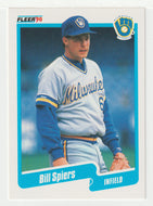 Bill Spiers - Milwaukee Brewers (MLB Baseball Card) 1990 Fleer # 337 Mint