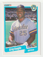 Greg Vaughn - Milwaukee Brewers (MLB Baseball Card) 1990 Fleer # 339 Mint