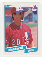 Mike Fitzgerald - Montreal Expos (MLB Baseball Card) 1990 Fleer # 343 Mint