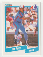 Tom Foley - Montreal Expos (MLB Baseball Card) 1990 Fleer # 344 Mint