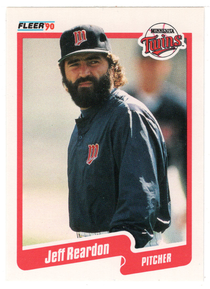 Jeff Reardon - Minnesota Twins (MLB Baseball Card) 1990 Fleer # 385 Mint
