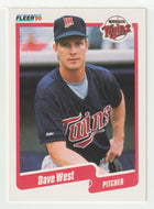 Dave West - Minnesota Twins (MLB Baseball Card) 1990 Fleer # 388 Mint