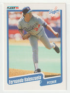 Fernando Valenzuela - Los Angeles Dodgers (MLB Baseball Card) 1990 Fleer # 409 Mint