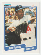 Jose Vizcaino RC - Los Angeles Dodgers (MLB Baseball Card) 1990 Fleer # 410 Mint
