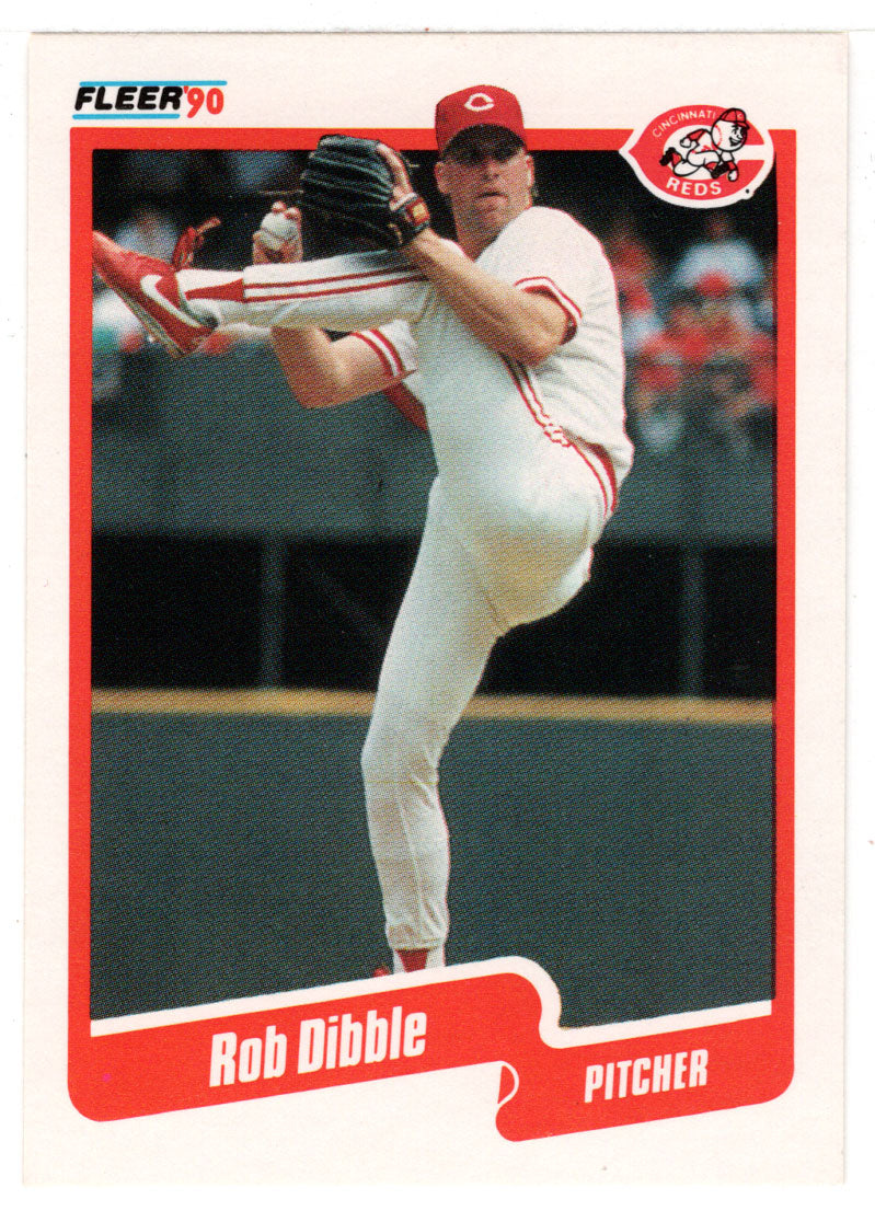 Rob Dibble - Cincinnati Reds (MLB Baseball Card) 1990 Fleer # 418 Mint