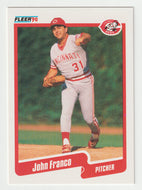 John Franco - Cincinnati Reds (MLB Baseball Card) 1990 Fleer # 419 Mint