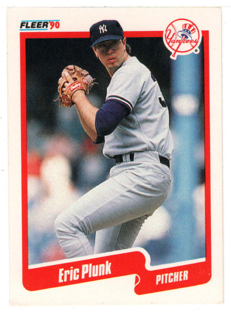 Eric Plunk - New York Yankees (MLB Baseball Card) 1990 Fleer # 452 Mint