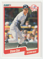 Steve Sax - New York Yankees (MLB Baseball Card) 1990 Fleer # 455 Mint