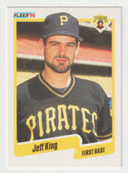Jeff King - Pittsburgh Pirates (MLB Baseball Card) 1990 Fleer # 469 Mint