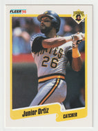 Junior Ortiz - Pittsburgh Pirates (MLB Baseball Card) 1990 Fleer # 475 Mint