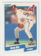 Steve Olin RC - Cleveland Indians (MLB Baseball Card) 1990 Fleer # 499 Mint