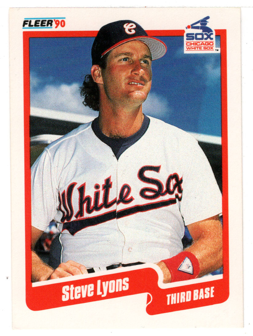 Steve Lyons - Chicago White Sox (MLB Baseball Card) 1990 Fleer # 539 Mint