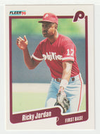Ricky Jordan - Philadelphia Phillies (MLB Baseball Card) 1990 Fleer # 564 Mint