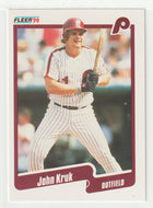 John Kruk - Philadelphia Phillies (MLB Baseball Card) 1990 Fleer # 565 Mint