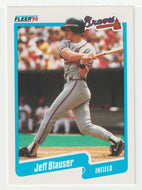 Jeff Blauser - Atlanta Braves (MLB Baseball Card) 1990 Fleer # 576 Mint