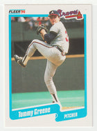 Tommy Greene RC - Atlanta Braves (MLB Baseball Card) 1990 Fleer # 584 Mint