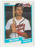 Mark Lemke - Atlanta Braves (MLB Baseball Card) 1990 Fleer # 587 Mint