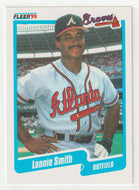 Lonnie Smith - Atlanta Braves (MLB Baseball Card) 1990 Fleer # 593 Mint