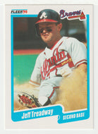 Jeff Treadway - Atlanta Braves (MLB Baseball Card) 1990 Fleer # 598 Mint