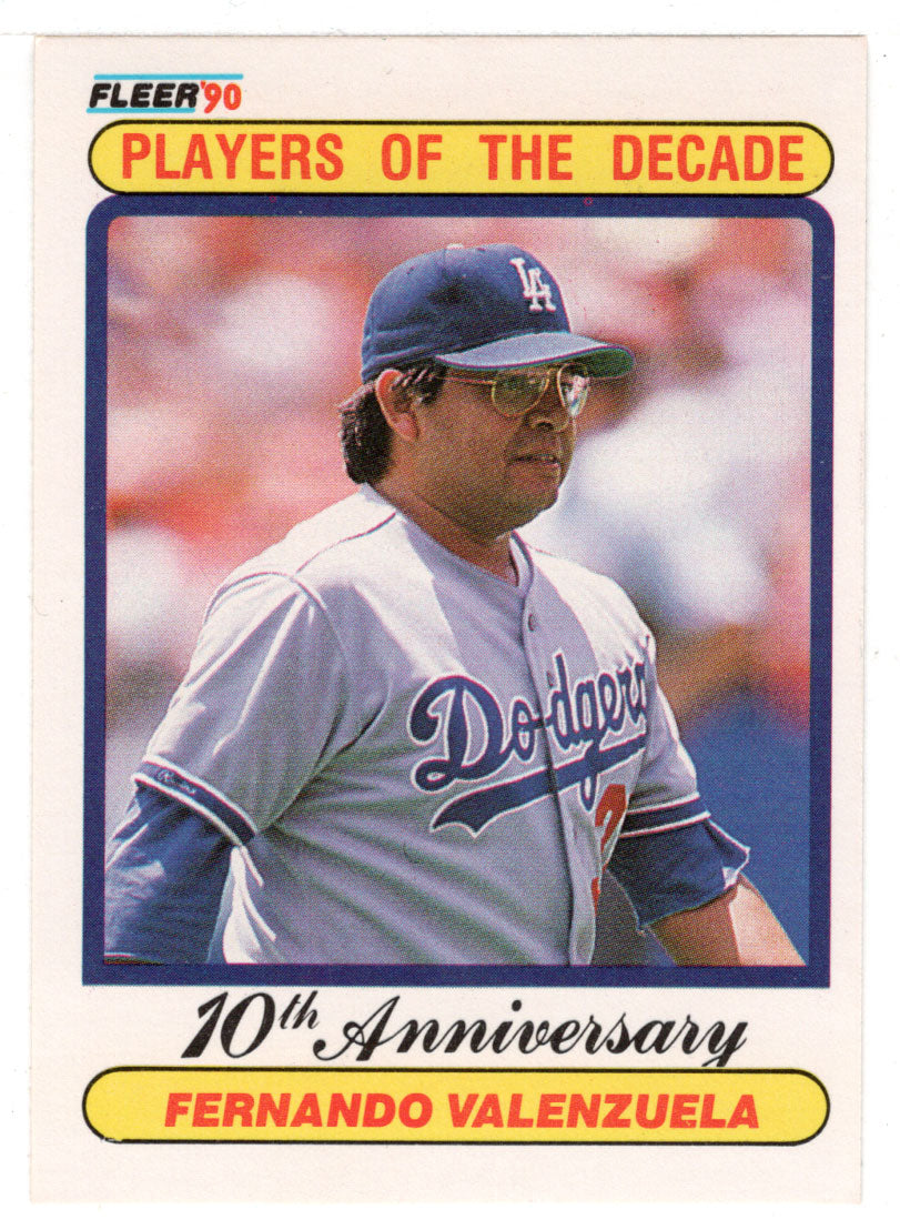 Fern.Valenzuela - Los Angeles Dodgers - Players of the Decade (MLB Baseball Card) 1990 Fleer # 622 Mint