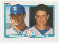 George Canale RC - Kevin Maas RC - Prospects (MLB Baseball Card) 1990 Fleer # 641 Mint