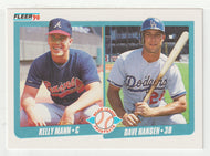 Kelly Mann RC - Dave Hansen RC - Prospects (MLB Baseball Card) 1990 Fleer # 642 Mint