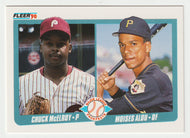 Chuck McElroy - Moises Alou RC - Prospects (MLB Baseball Card) 1990 Fleer # 650 Mint