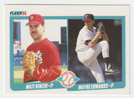 Matt Kinzer RC - Wayne Edwards RC - Prospects (MLB Baseball Card) 1990 Fleer # 652 Mint