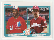 Delino DeShields RC - Jason Grimsley RC - Prospects (MLB Baseball Card) 1990 Fleer # 653 Mint