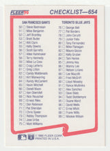 Load image into Gallery viewer, Checklist # 1 (#1-#99) (MLB Baseball Card) 1990 Fleer # 654 Mint
