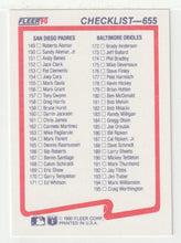 Load image into Gallery viewer, Checklist # 2 (#100-#195) (MLB Baseball Card) 1990 Fleer # 655 Mint
