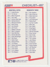 Load image into Gallery viewer, Checklist # 4 (#290-#388) (MLB Baseball Card) 1990 Fleer # 657 Mint
