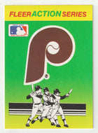 Philadelphia Phillies Logo - Action Stickers (MLB Baseball Card) 1990 Fleer # 29 Mint